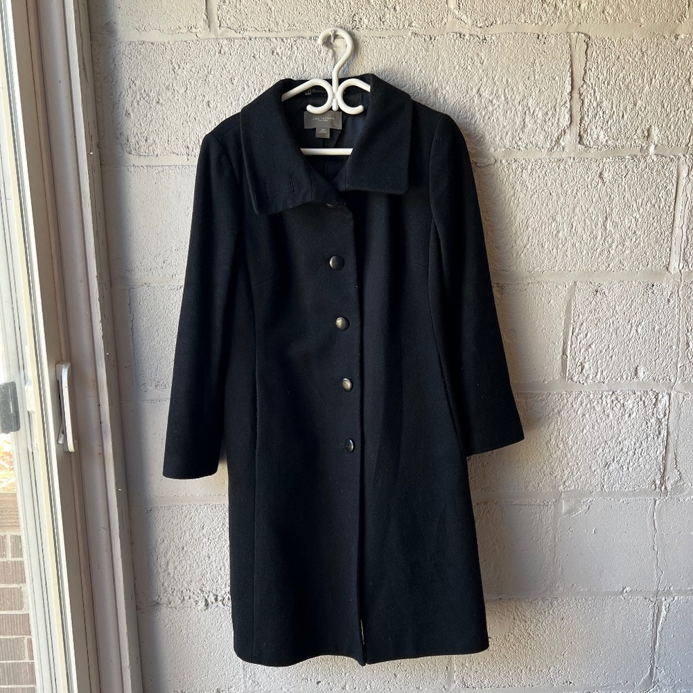 Black Wool Pea Coat - Ann Taylor